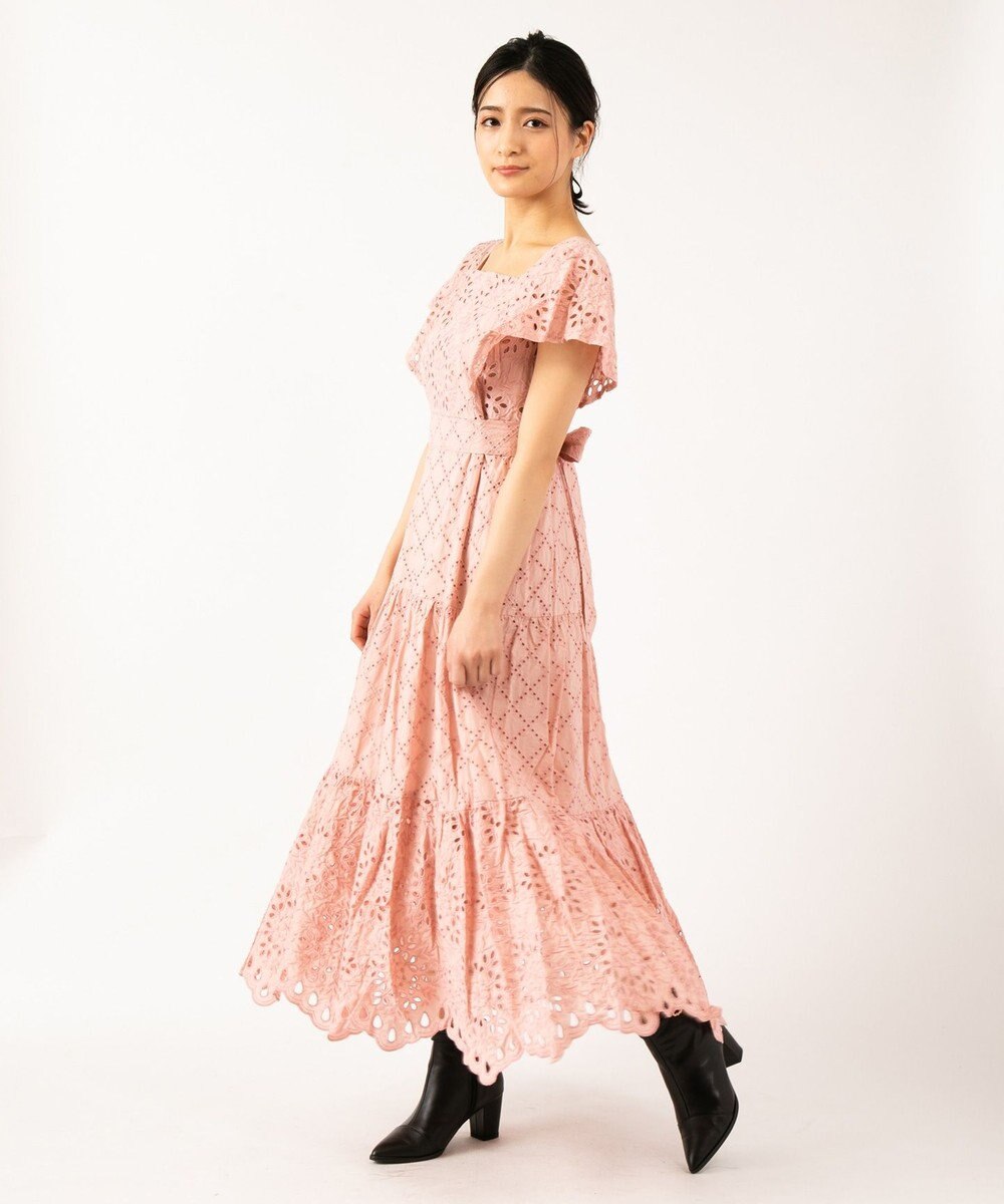 WEB限定】【TOCCA LAVENDER】Food Textile Cotton Embroidery ドレス 