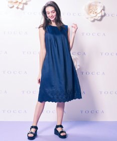 WEB限定】【TOCCA LAVENDER】Zero Cotton Denim ドレス / TOCCA 