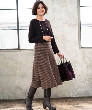 自由区UNFILO☆未使用size44 ブルーニットセットアップ