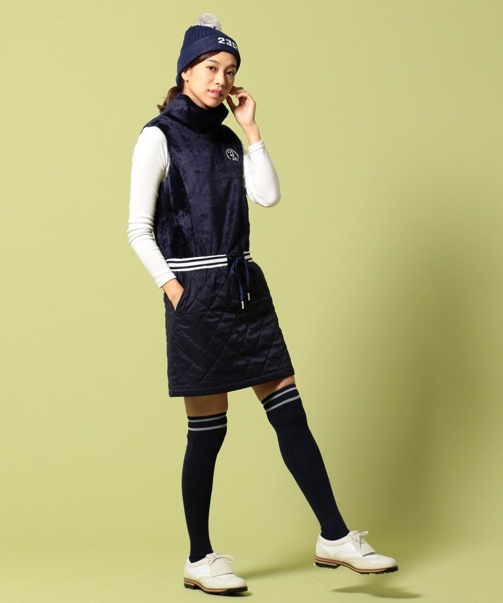 Women ストレッチボア ストレッチタフタ ワンピース 23区golf ファッション通販 公式通販 オンワード クローゼット