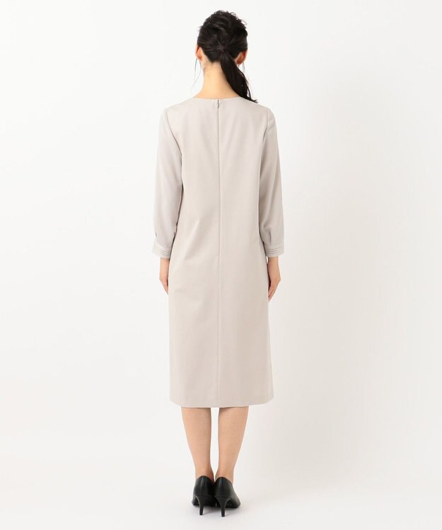 自由区 【Sサイズ有】360°FREE ウォッシャブル ワンピース ライトグレー系