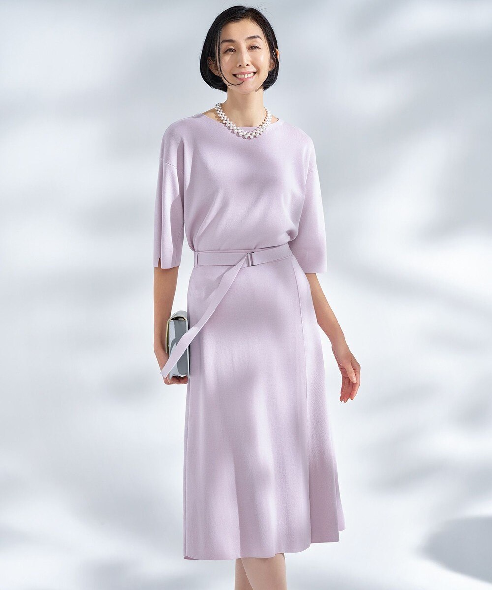 【オンワード】 自由区>ワンピース 【Sサイズ有】ラップスカート セットアップ ライトグレー 36 レディース 【送料無料】