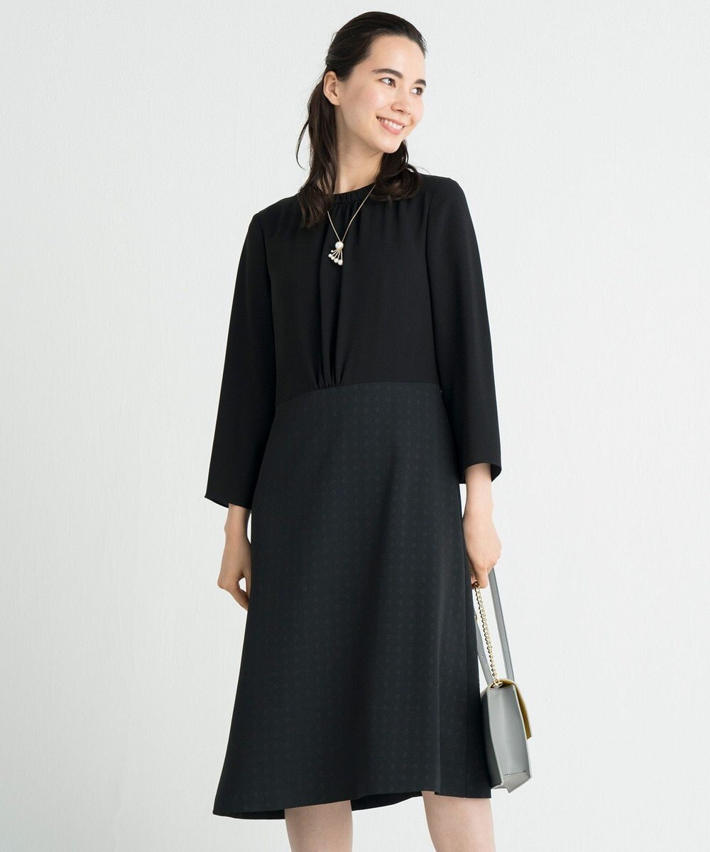 洗える Satin Jacqurad ワンピース 自由区 ファッション通販 公式通販 オンワード クローゼット