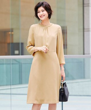 洗える Satin Jacqurad ワンピース 自由区 ファッション通販 公式通販 オンワード クローゼット