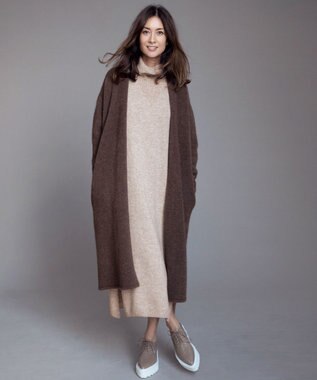 亜希さん着用 ブラックメリノ ニットロングワンピース 検索番号q37 自由区 ファッション通販 公式通販 オンワード クローゼット
