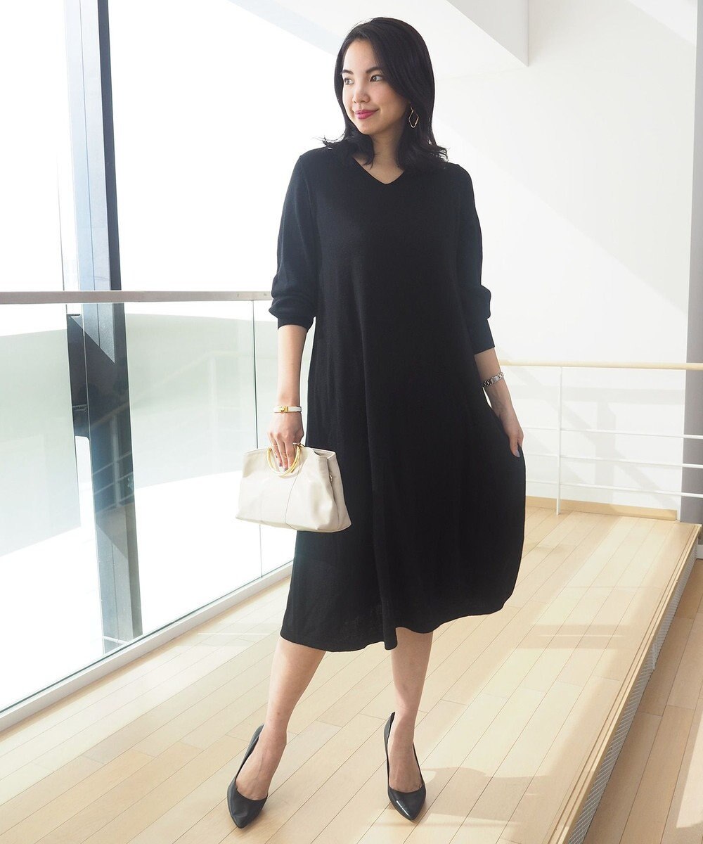 洗える フレアー ニットワンピース 自由区ファッション通販 公式通販 オンワード クローゼット