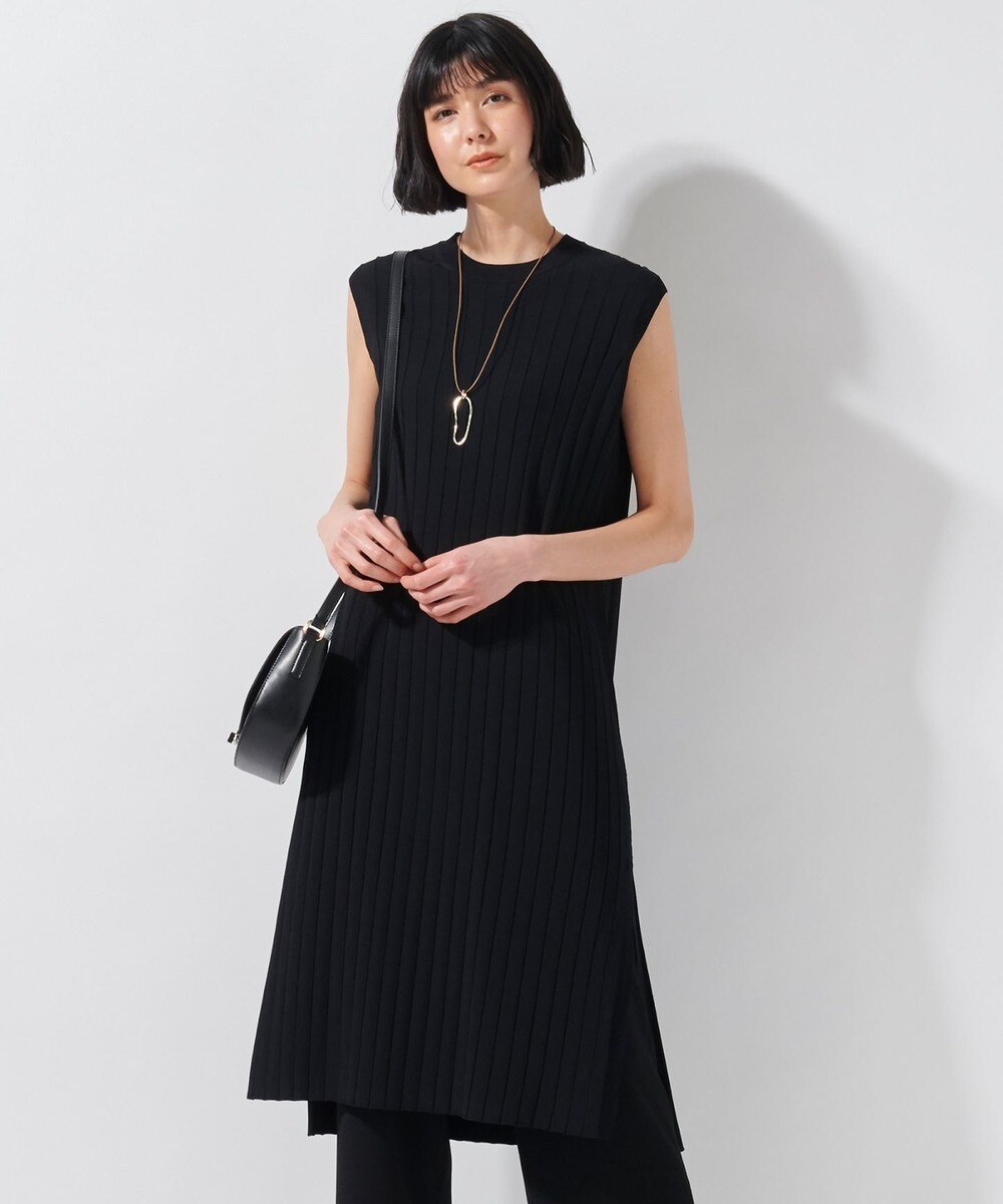 【オンワード】 23区>ワンピース レーヨンポリエステルストレッチ ワイドリブ ワンピース キャメル 38 レディース 【送料無料】