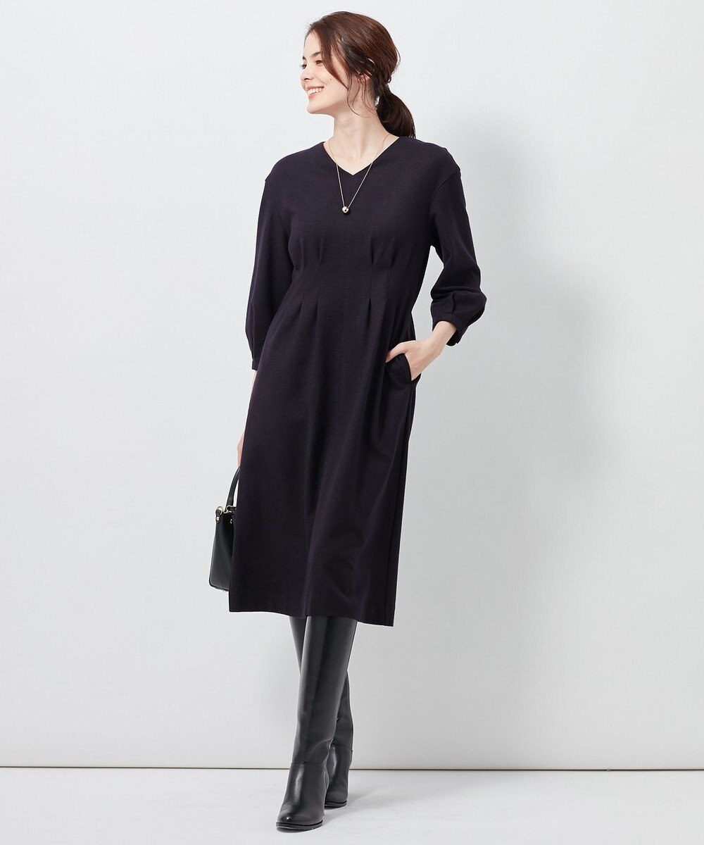 洗える バランサージャージー Vネック ワンピース 23区ファッション通販 公式通販 オンワード クローゼット