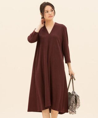 マガジン掲載 ソフトダブルジャージー Vネックワンピース 検索番号f42 23区ファッション通販 公式通販 オンワード クローゼット