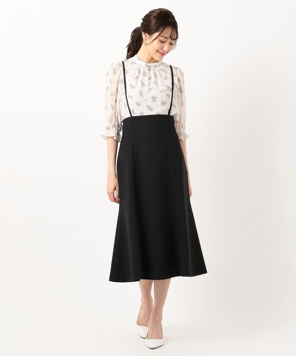 2set サスペンダー付きマーメイドスカートセット ワンピース ブラック系 1