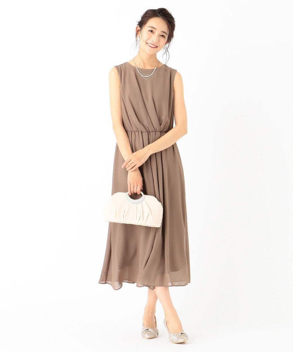 【オンワード】 any SiS>ワンピース 【洗える】アシメタックミディ ドレス スモーキーミント 1 レディース 【送料無料】