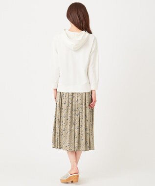 おうち時間に】パーカー×フラワープリントスカート ツインセット(2SET  