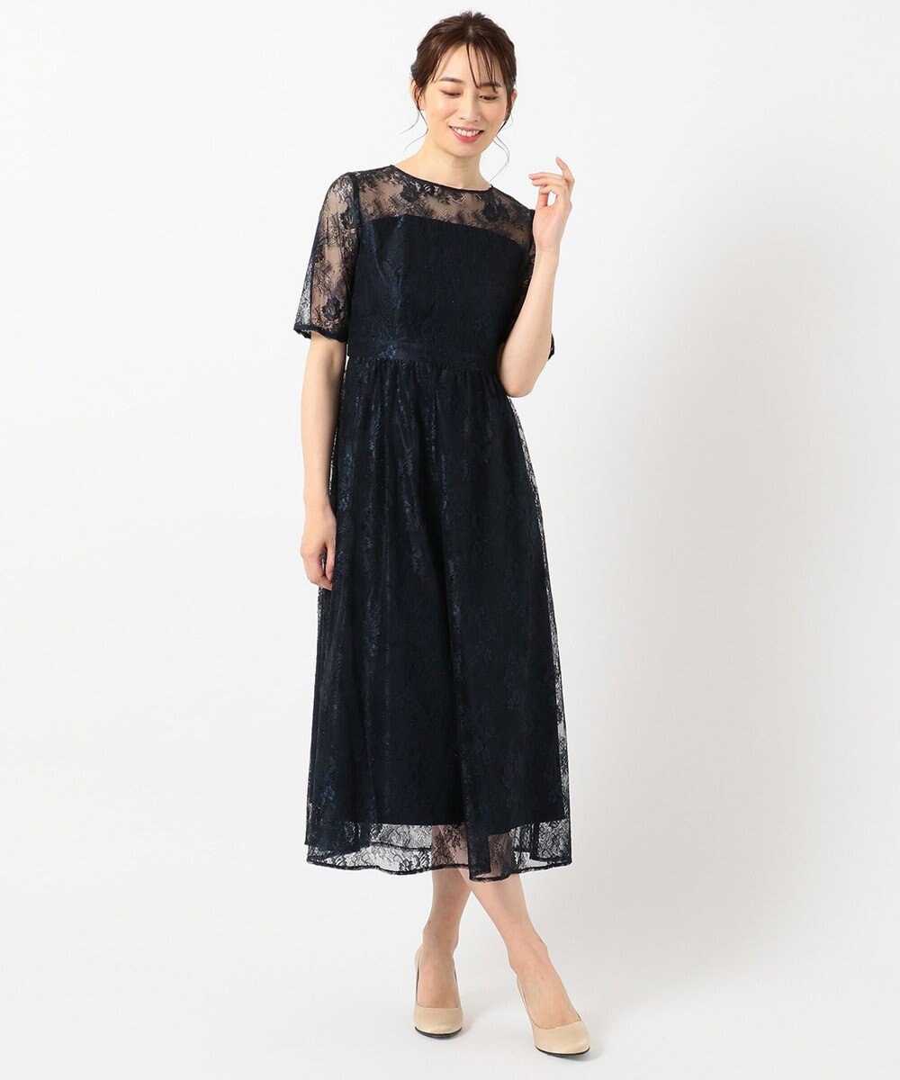 洗える】エアリーチュールレース ドレス / any SiS L | ファッション 