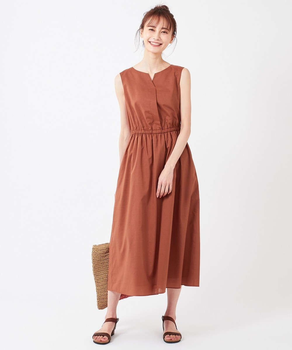 【オンワード】 any SiS>ワンピース 【Ray6月号掲載】キュームコアローン ワンピース キャメル 2 レディース 【送料無料】