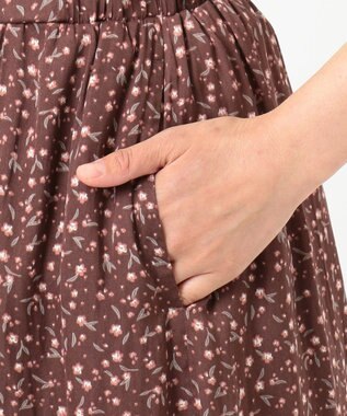 ANY SIS 【2SET】プチフラワー パンツ セット モカ