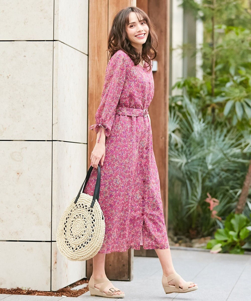 洗える Deveauxフラワープリント ワンピース Any Sis ファッション通販 公式通販 オンワード クローゼット 洗える Deveauxフラワープリント ワンピース Any Sis ファッション通販 公式通販 オンワード クローゼット