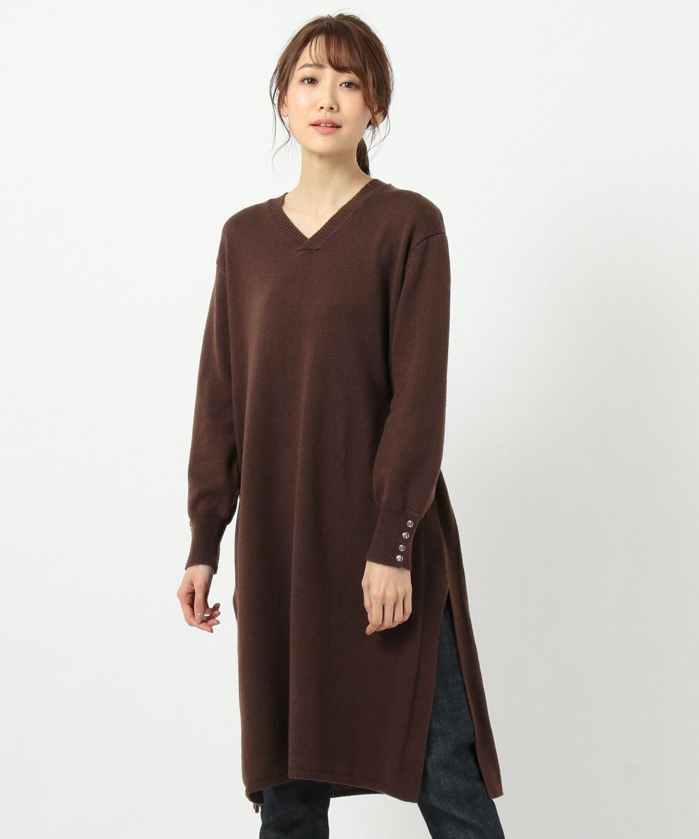 洗える Vネックニット ワンピース Any Sis L ファッション通販 公式通販 オンワード クローゼット