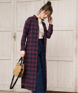 Web限定色あり L Aube ソフトネルチェック シャツワンピース Any Sis ファッション通販 公式通販 オンワード クローゼット