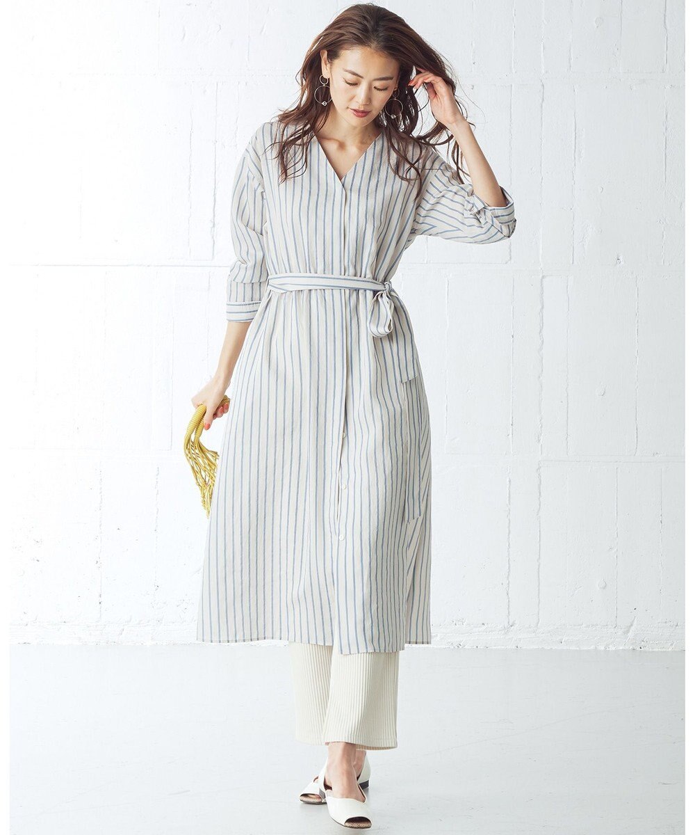 洗える Mantecoカラーストライプ ワンピース 組曲 ファッション通販 公式通販 オンワード クローゼット
