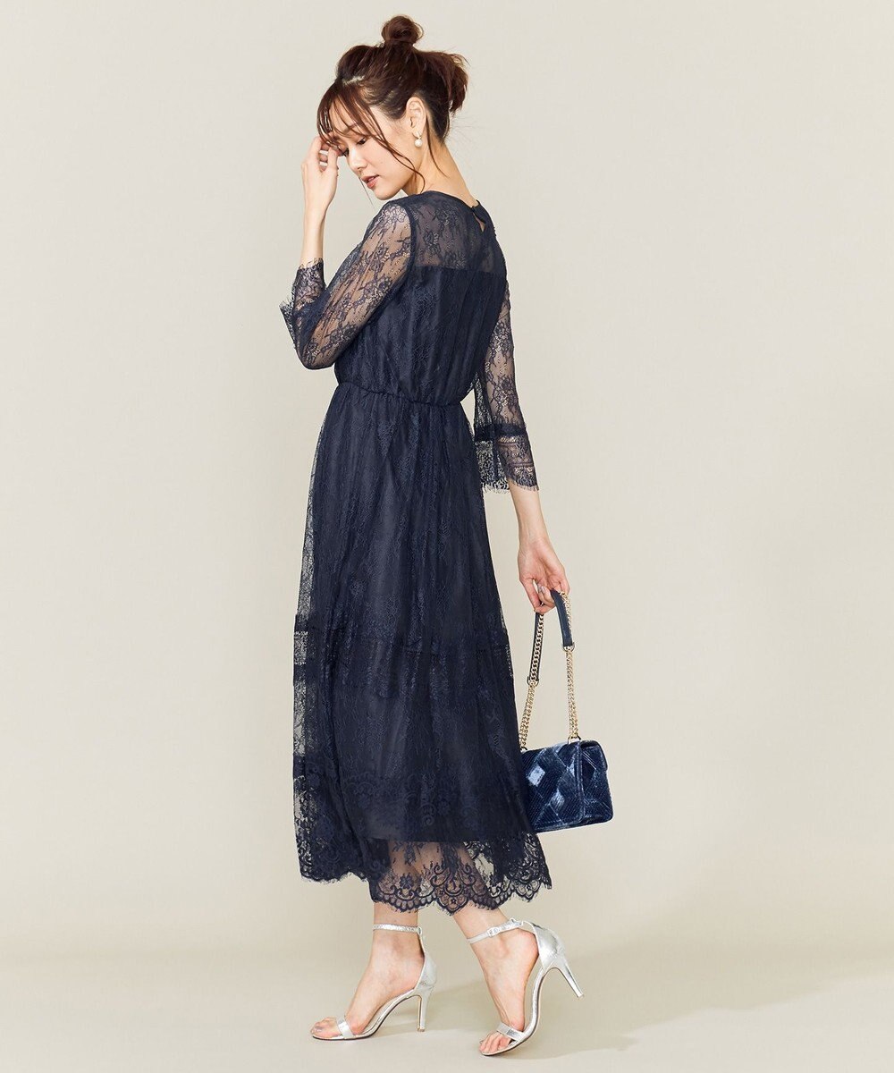 Prier 総レースロング ワンピース 組曲 L ファッション通販 公式通販 オンワード クローゼット