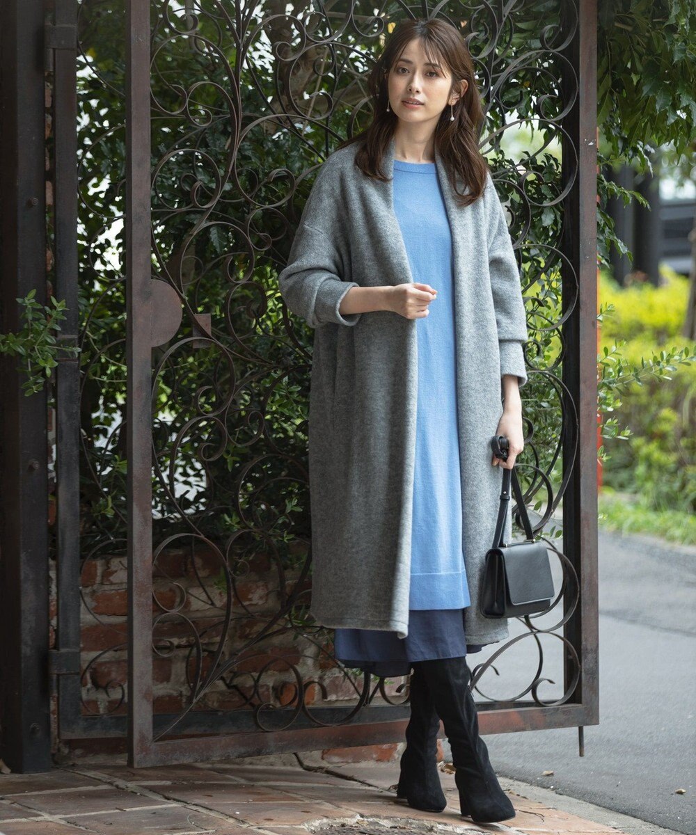 Web限定 カラークロスコンビ ニットワンピース 組曲 ファッション通販 公式通販 オンワード クローゼット