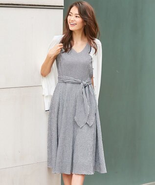 Lサイズ仕様 シャーリングギンガム ワンピース 組曲 L ファッション通販 公式通販 オンワード クローゼット