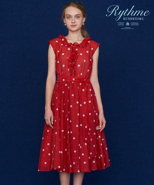 Rythme Kumikyoku ランダムドットプリントボイルワンピース 組曲ファッション通販 公式通販 オンワード クローゼット