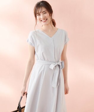 洗える ハイゲージストライプ ワンピース 組曲 ファッション通販 公式通販 オンワード クローゼット