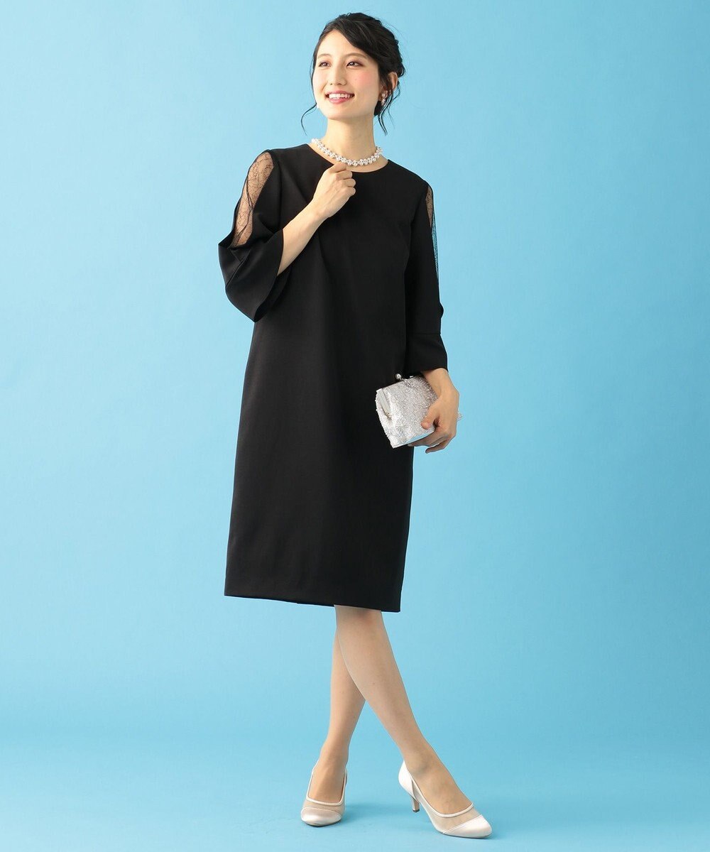 結婚式やパーティーに レース切替フレア袖コクーン ドレス 組曲 L ファッション通販 公式通販 オンワード クローゼット 結婚式やパーティーに レース切替フレア袖コクーン ドレス 組曲 L ファッション通販 公式通販 オンワード クローゼット