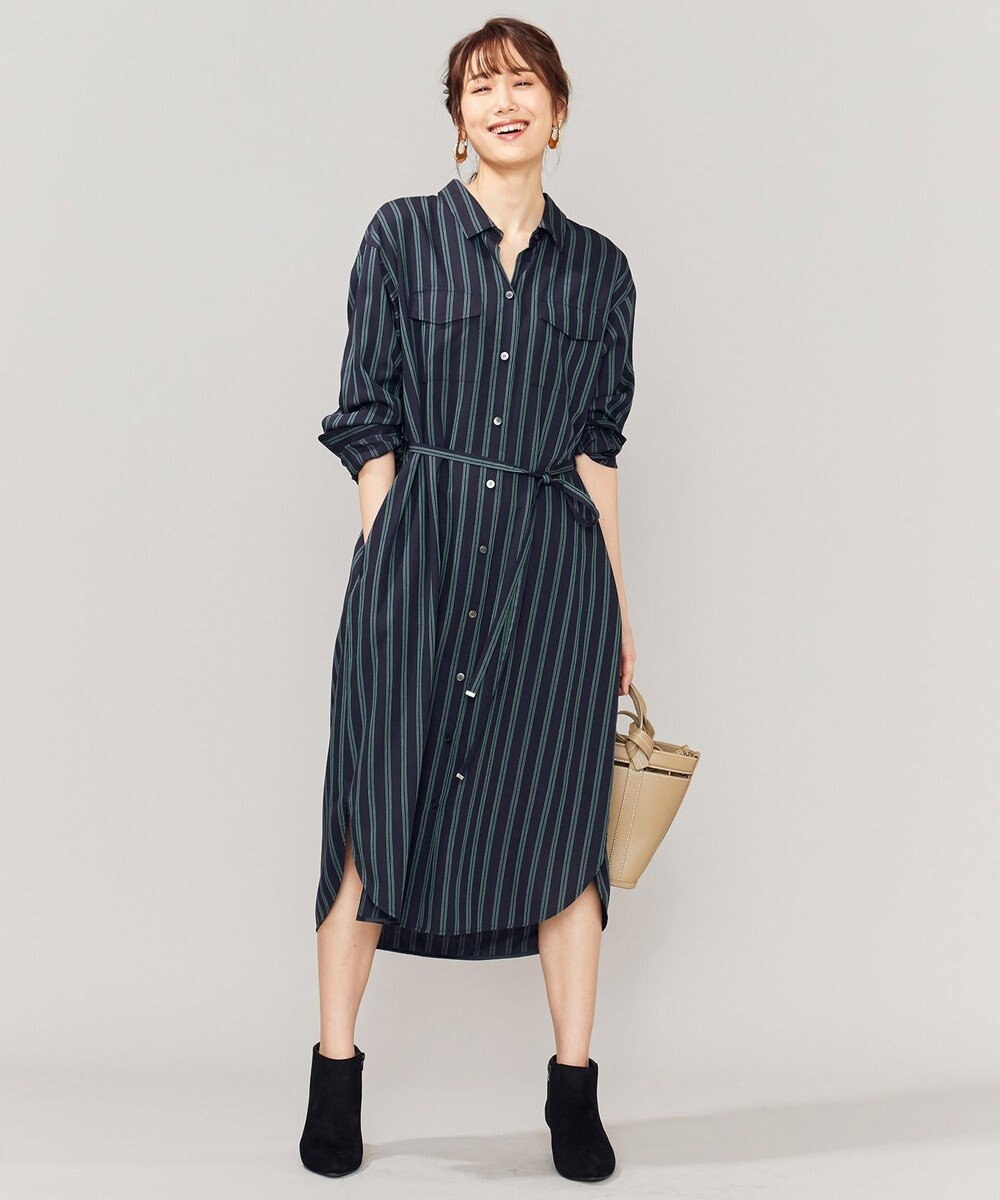 洗える エコフィルストライプ ワンピース 組曲 ファッション通販 公式通販 オンワード クローゼット