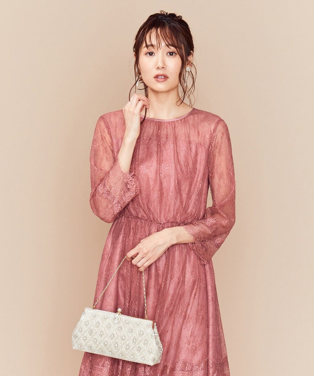 Prier 総レースロング ワンピース 組曲 ファッション通販 公式通販 オンワード クローゼット