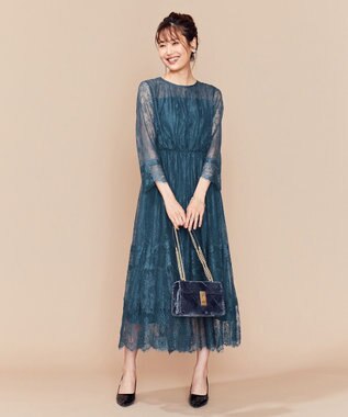 Prier 総レースロング ワンピース 組曲 ファッション通販 公式通販 オンワード クローゼット