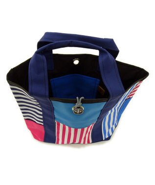 +RING 傘生地を使用した撥水トートバッグM マルチ SR109 マルチカラー