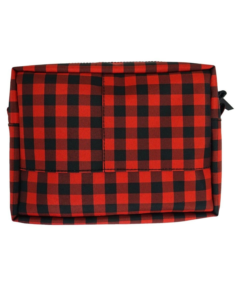 +RING 【プラスリング】傘生地を使用した 撥水ハンディーポーチRED-CHK  Sr.138 