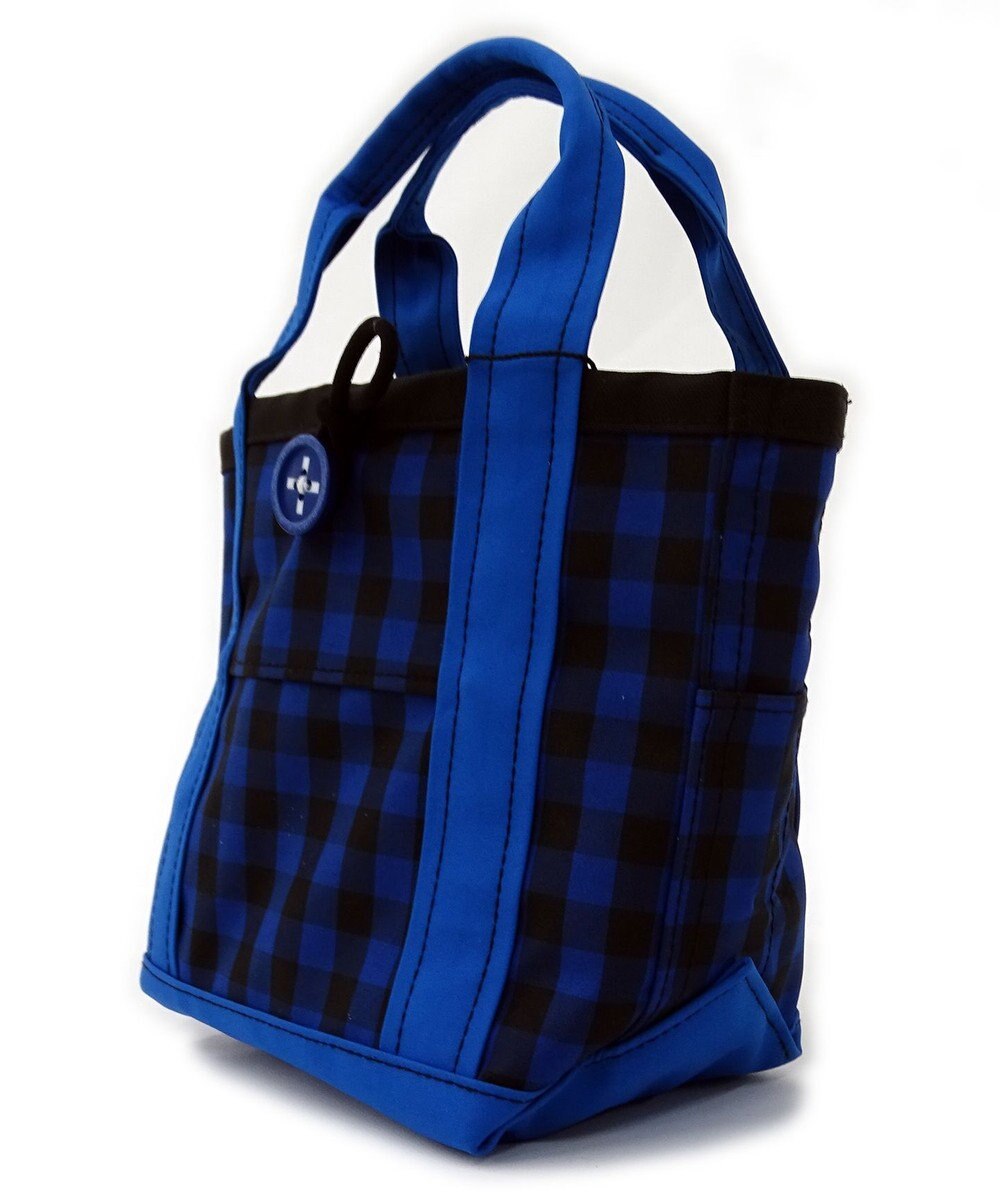 +RING 傘生地を使用した撥水ミニトートバッグXS 青 SR146 