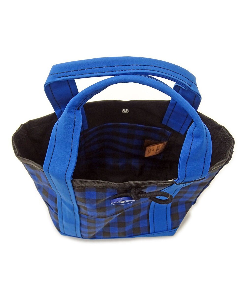 +RING 傘生地を使用した撥水ミニトートバッグXS 青 SR146 