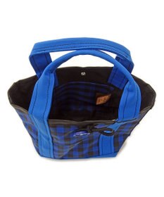 +RING 傘生地を使用した撥水ミニトートバッグXS 青 SR146