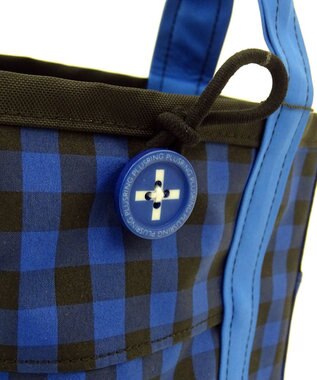 +RING 傘生地を使用した撥水ミニトートバッグXS 青 SR146 青