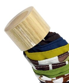 +RING 【コンパクト】レディース向け プラスリング 雨傘 簡単開閉式折傘 50cm BRN T543