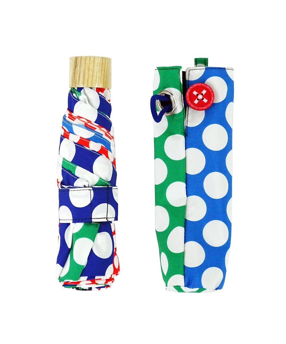 +RING 【コンパクト】レディース向け プラスリング 雨傘 簡単開閉式折傘 50cm MLT T548 