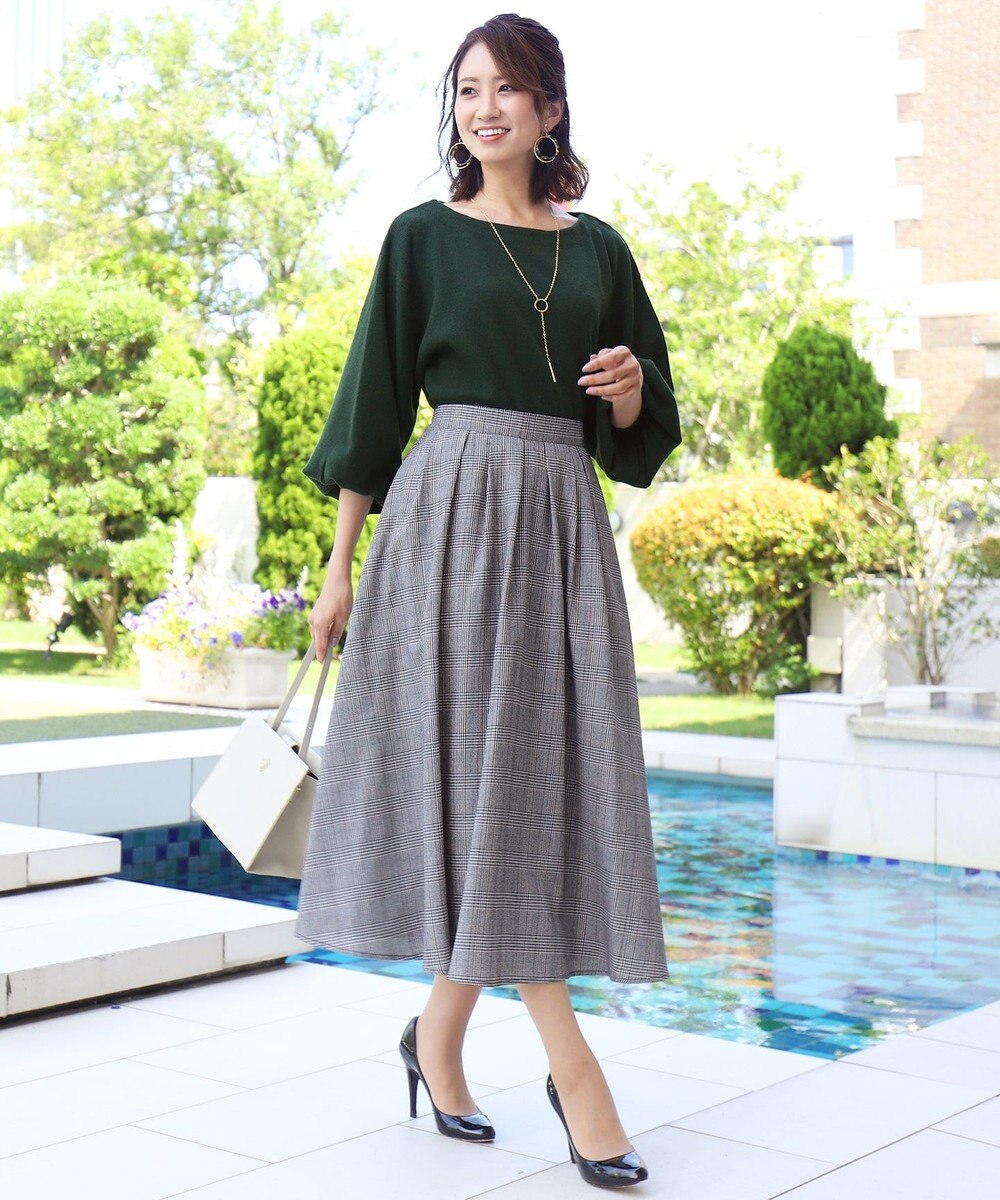 洗える きれい色で彩る 大人のマキシ丈フレアスカート Tiaclasseファッション通販 公式通販 オンワード クローゼット