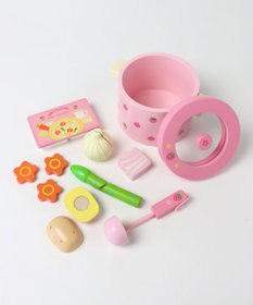 Mother garden 野いちご　木のおままごと　お鍋&クリームシチューセット　抗菌