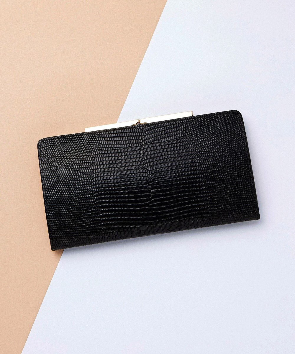 TOPKAPI 【TOPKAPI】イタリアンレザーリザード型押し がま口長財布 LUCIA ルチア 