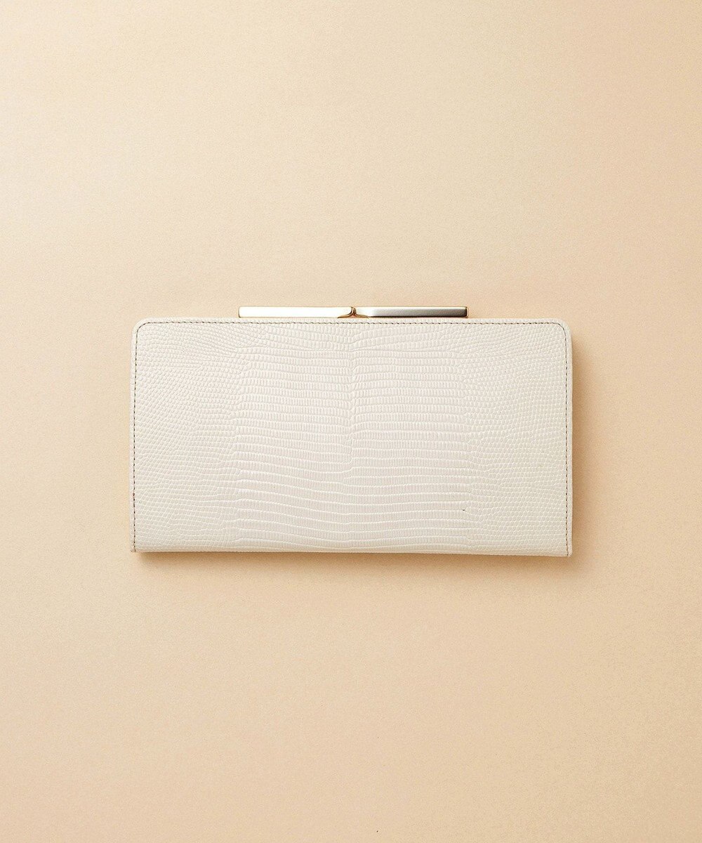 TOPKAPI 【TOPKAPI】イタリアンレザーリザード型押し がま口長財布 LUCIA ルチア 