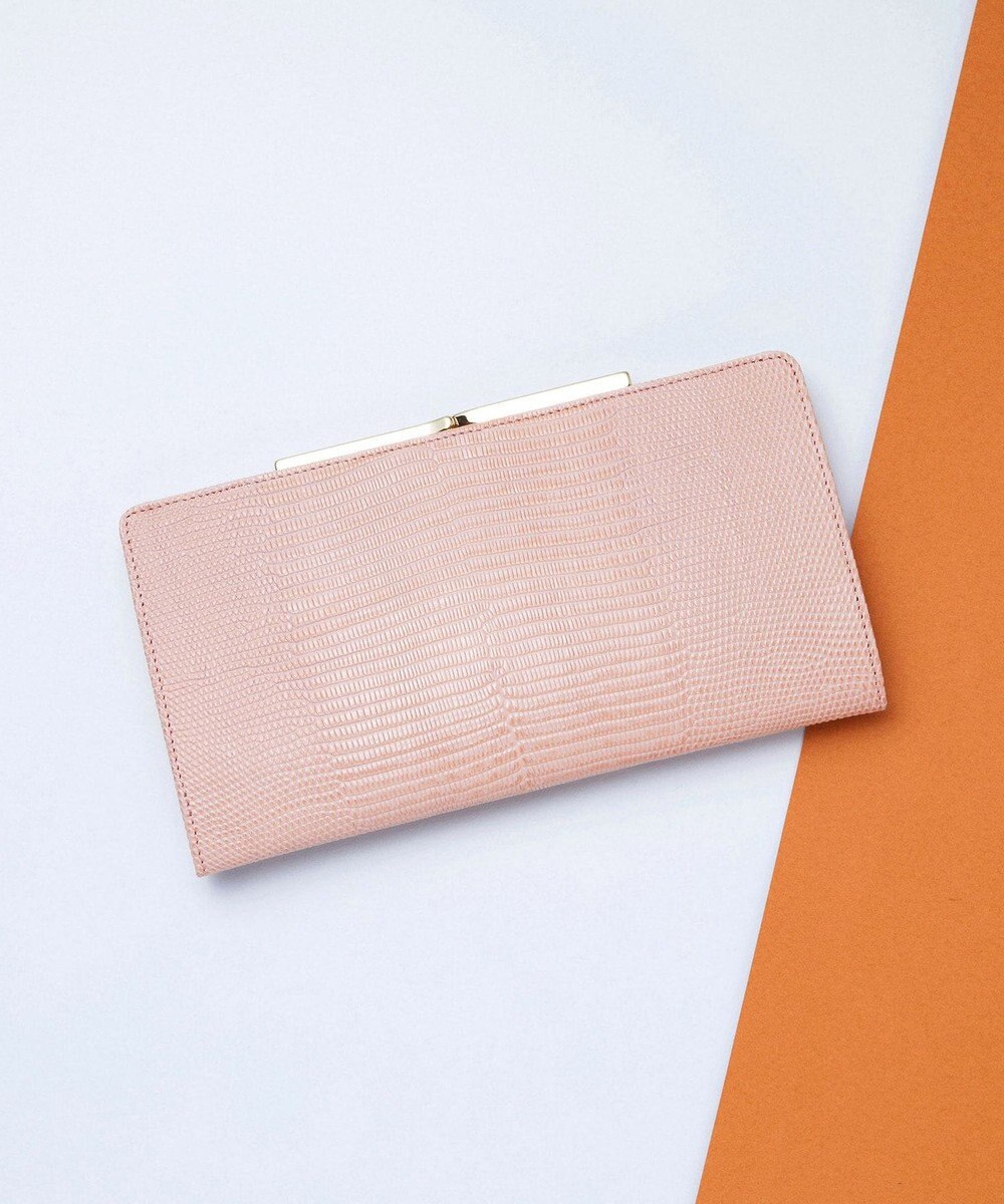 TOPKAPI 【TOPKAPI】イタリアンレザーリザード型押し がま口長財布 LUCIA ルチア 