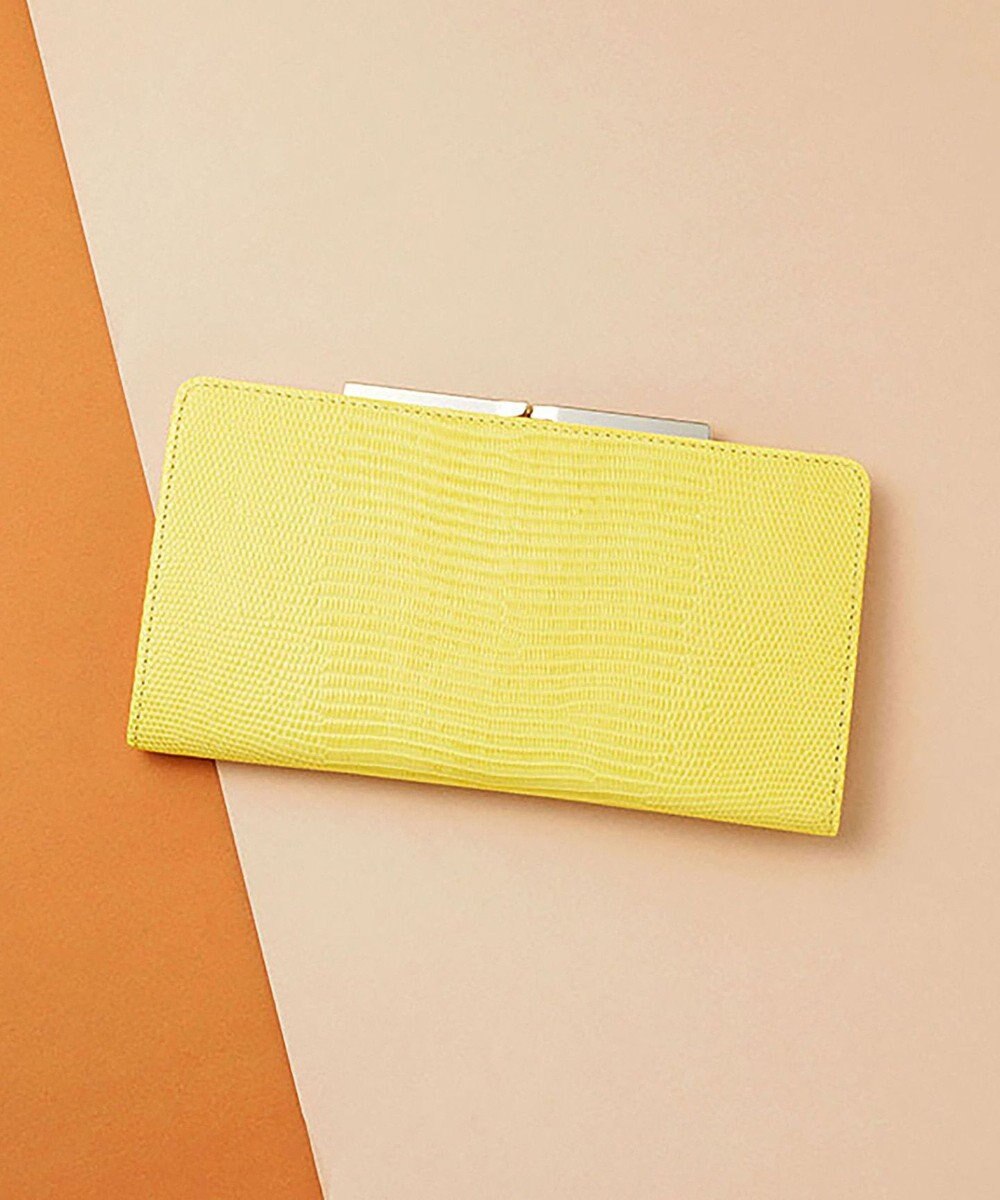 TOPKAPI 【TOPKAPI】イタリアンレザーリザード型押し がま口長財布 LUCIA ルチア 