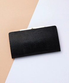 TOPKAPI 【TOPKAPI】イタリアンレザーリザード型押し がま口長財布 LUCIA ルチア