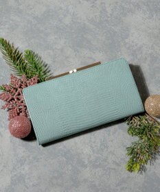 TOPKAPI 【TOPKAPI】イタリアンレザーリザード型押し がま口長財布 LUCIA ルチア
