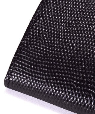 TOPKAPI 【TOPKAPI】イタリアンレザーリザード型押し がま口長財布 LUCIA ルチア ブラック