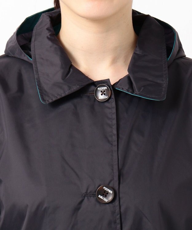 MOONBAT FULTON トレンチシングルレインコート チャコールグレー